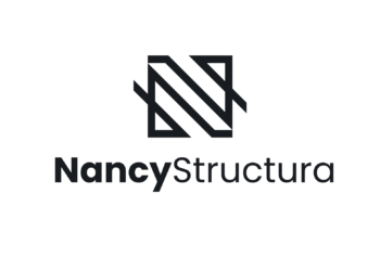 Black White Modern Letter N Line Logo Design