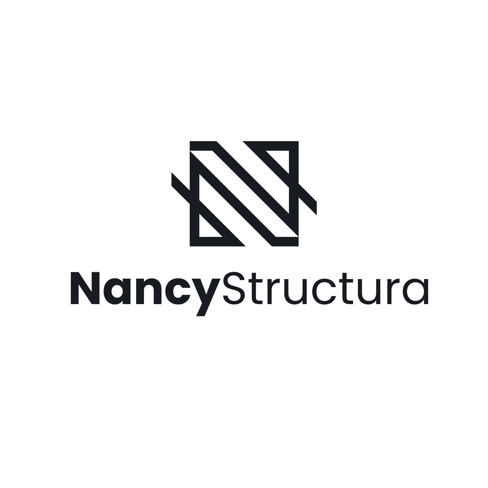 Black White Modern Letter N Line Logo Design