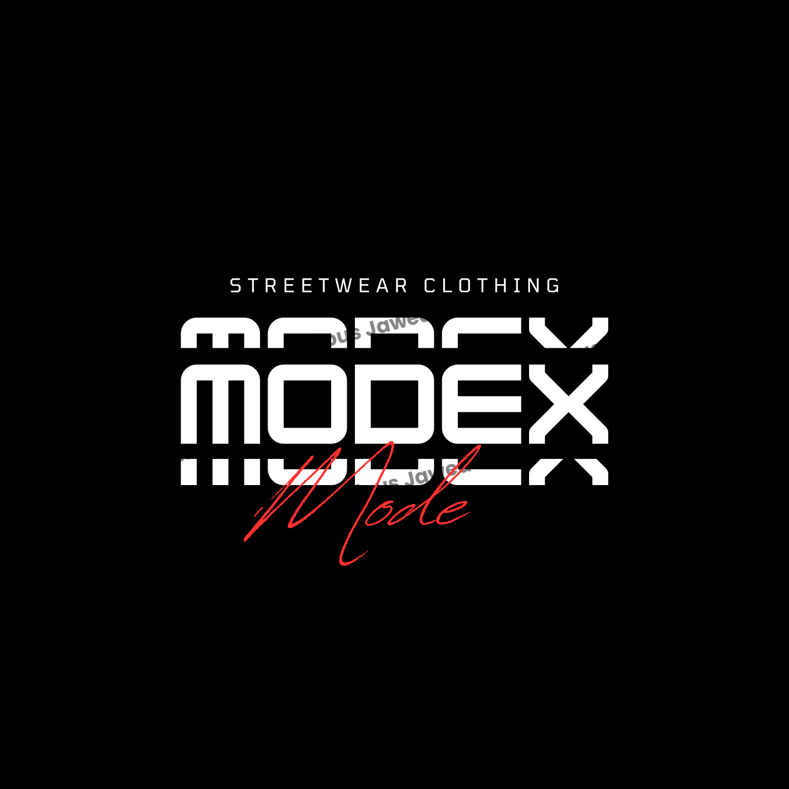 Black and White Modern Streetwear Logo