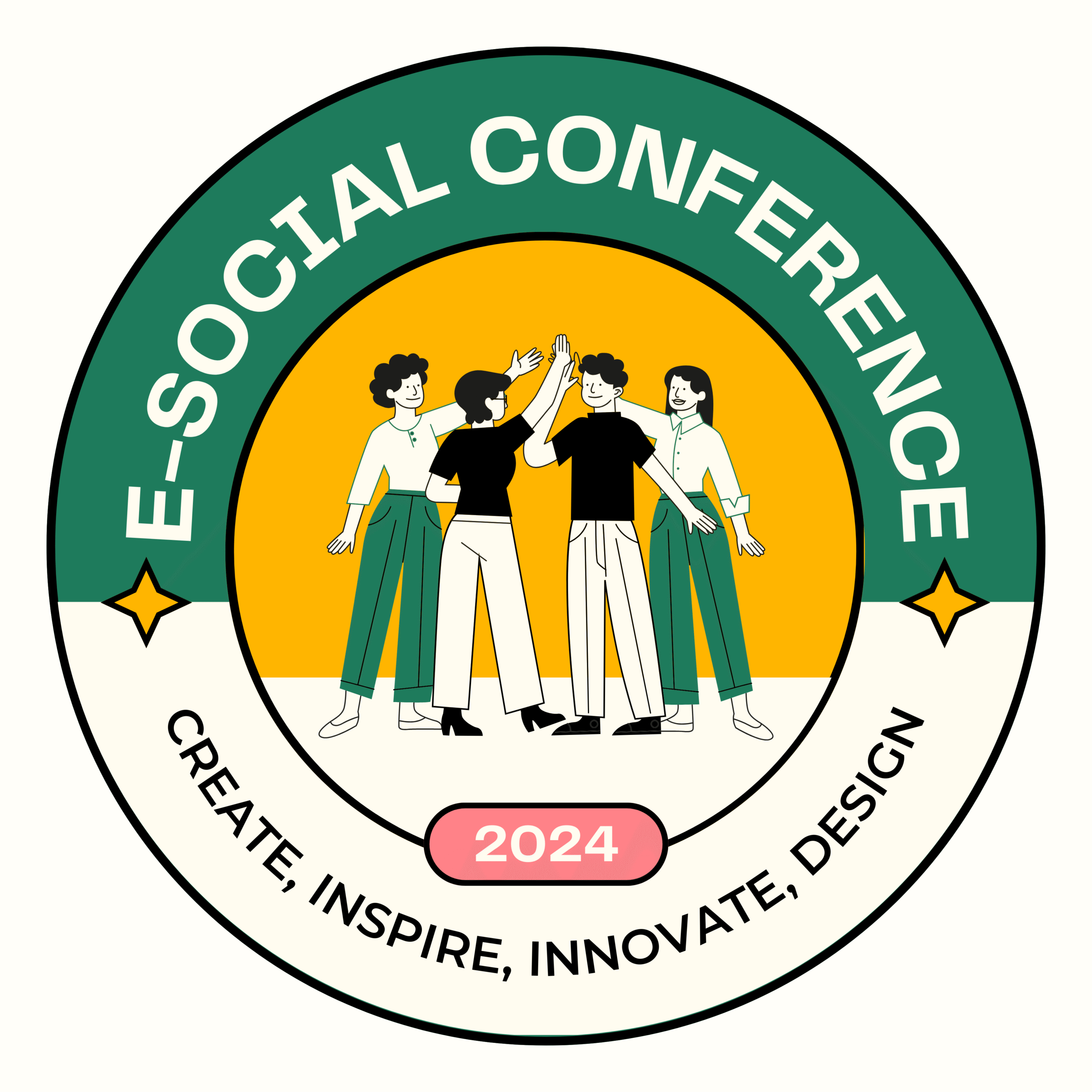 Social conference logo design